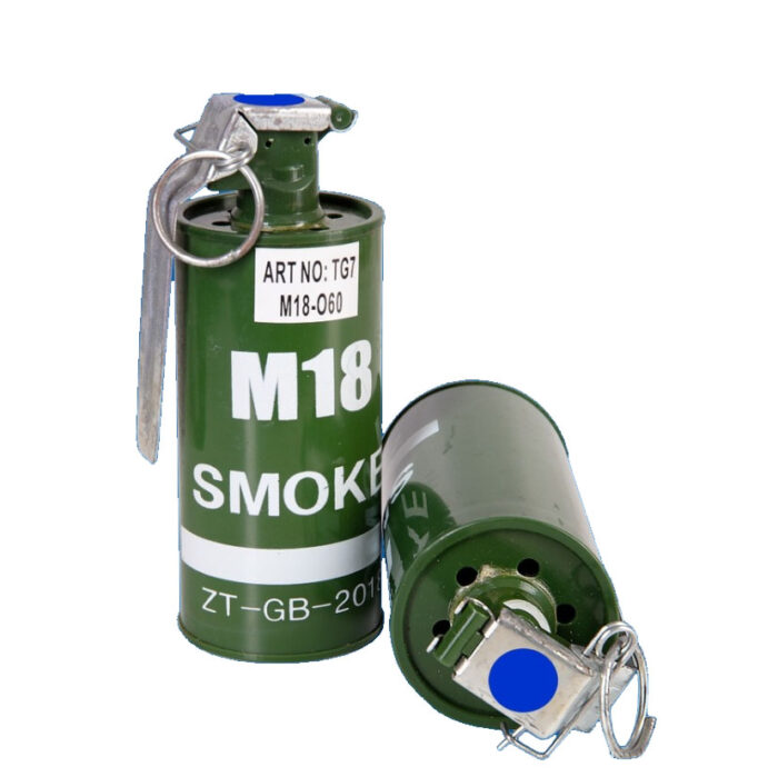 smoke grenade blue