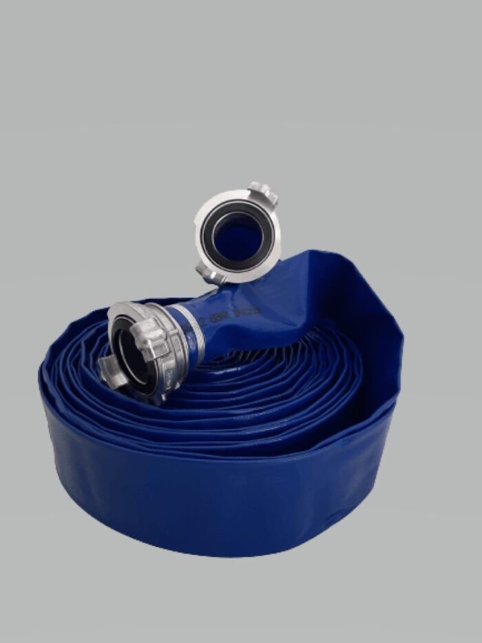 Fire hose PVC blue 52mm 20m with ends 6 bar GOST with ends 1000px