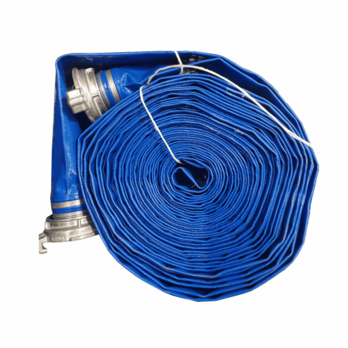 Ugunsdzēsības šļūtene PVC zila 52mm 20m ar galiem 6 bar GOST ar galiem 2
