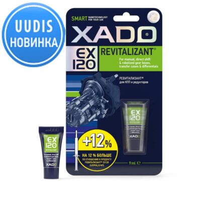 XADO Ātrumkārbas un reduktora gēla revitalizants EX120, 9 ml tūbiņa