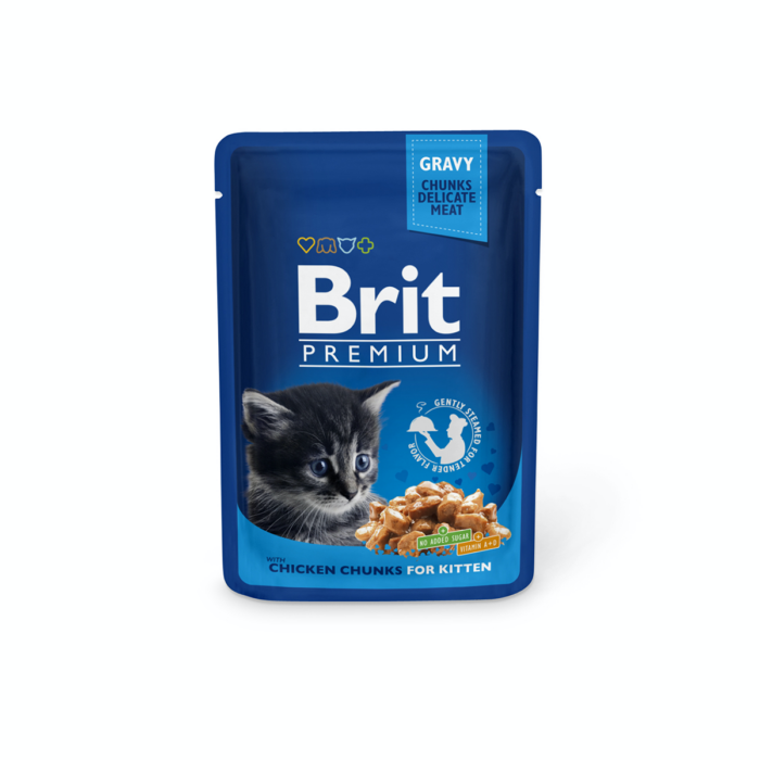 Brit Premium kycklingmåltid för kattungar