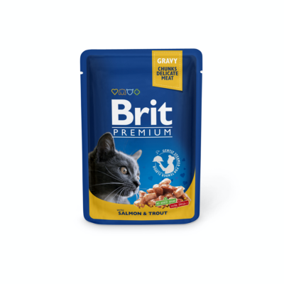 Brit Premium с лососем и форелью