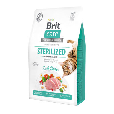 Корм Brit Care для стерилизованных кошек.