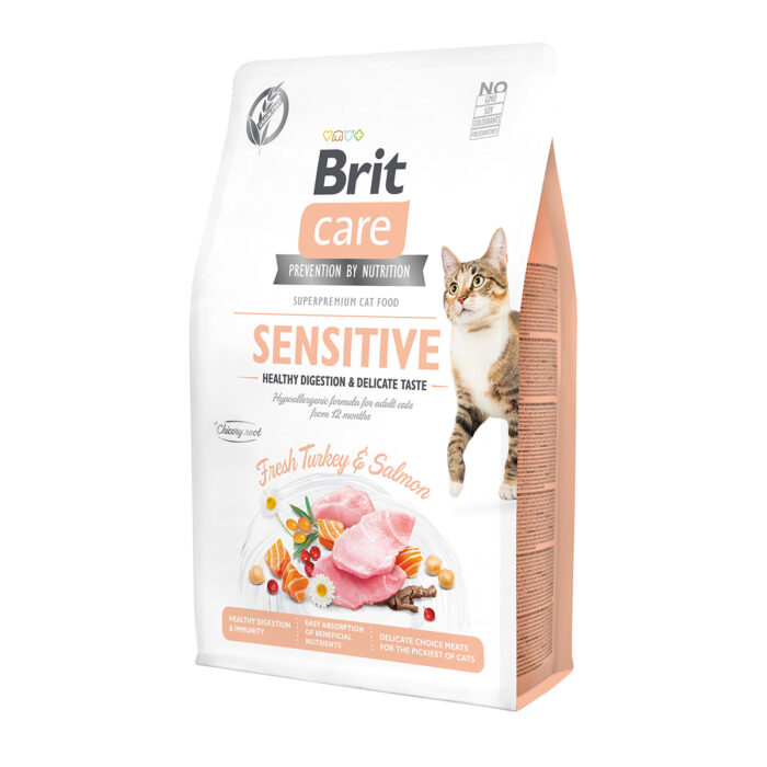 Brit Care cat food for cats with sensitive digestion 2kg