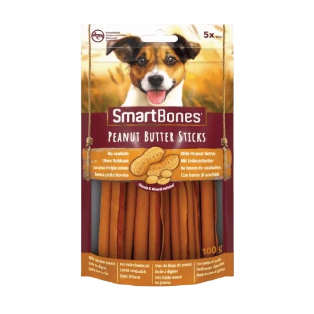 0810833027224 1 SmartBones karums suniem darzenu nujina kosl. ar zemesr.sviestu un vistas fileju Sticks 100 g N5 2