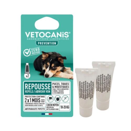 3428170006184 1 Vetocanis dabigi pretinsektu repelenti pilieni suniem 10 20kg 2x3ml