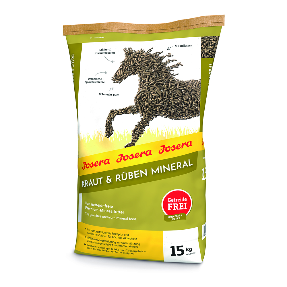4032254746874 1 Josera zirgiem Kraut Ruben Mineral 15 kg