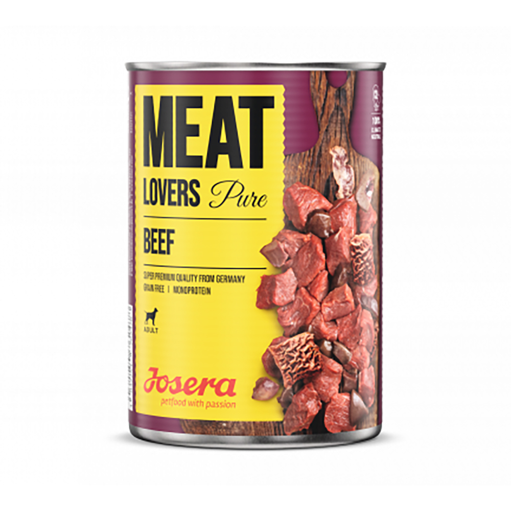 4032254762478 1 Konservi JOSERA suniem Meat Lovers Pure Beef 400 g