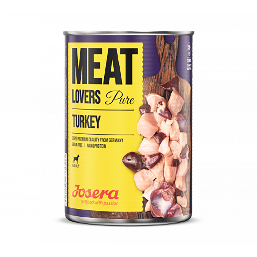 4032254762515 1 Konservi JOSERA suniem Meat Lovers Pure Turkey 400 g