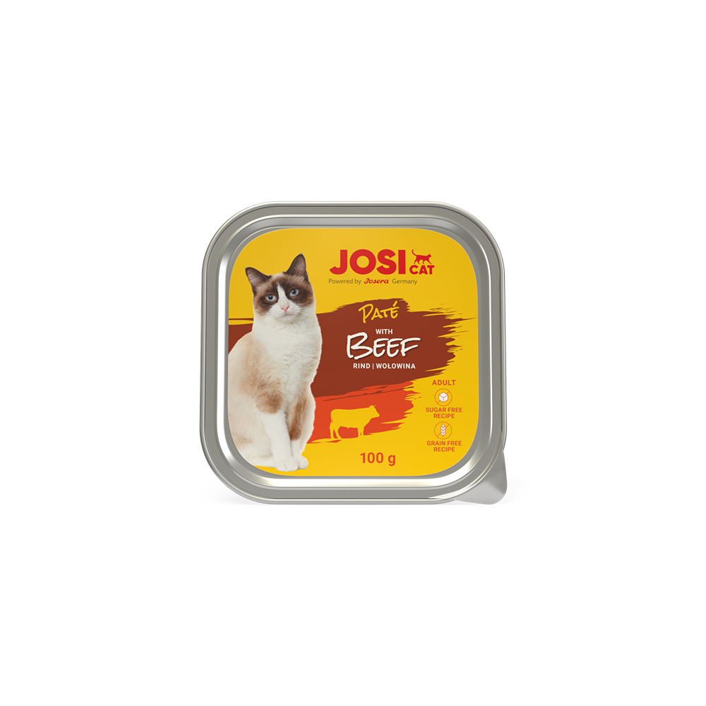 4032254780144 1 Konservi JOSERA JosiCat Liellopa galas pastete 100 g Alu