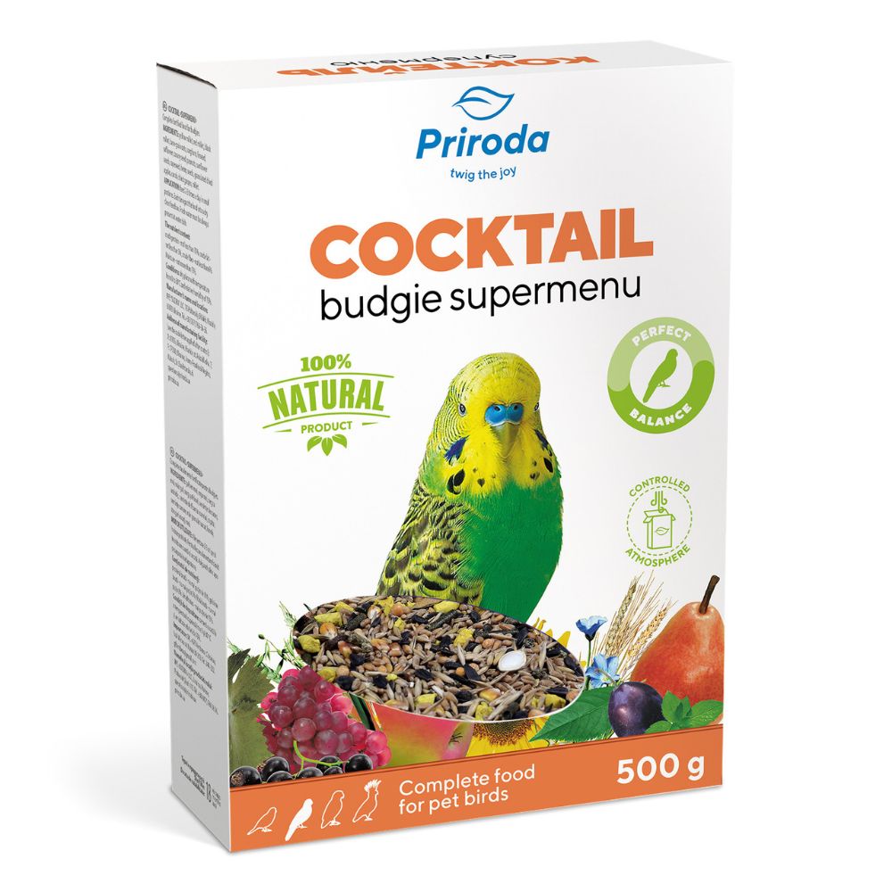 4820157400302 1 Priroda bariba papagailiem COCKTAIL Supermenu 500 g