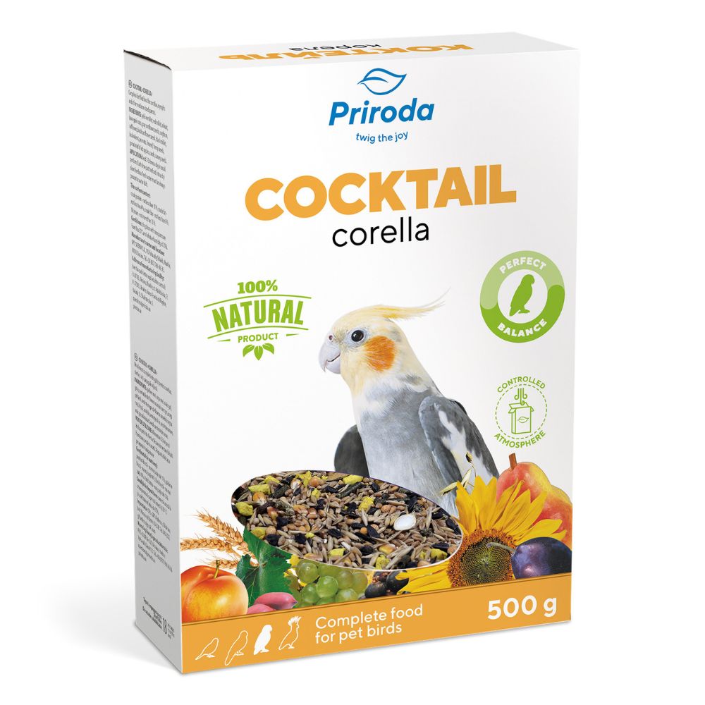 4820157400425 1 Priroda bariba papagailiem COCKTAIL Corella 500 g