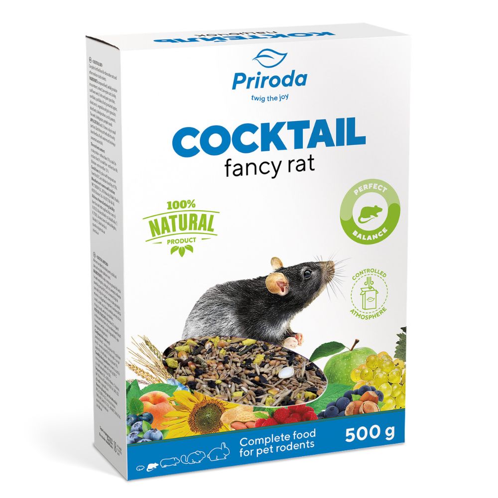 4820157400432 1 Priroda bariba grauzejiem zurkam COCKTAIL Fancy Rat 500 g