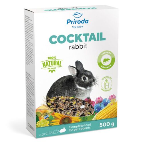 4820157400449 1 Priroda bariba grauzejiem trusiem COCKTAIL Rabbit 500 g