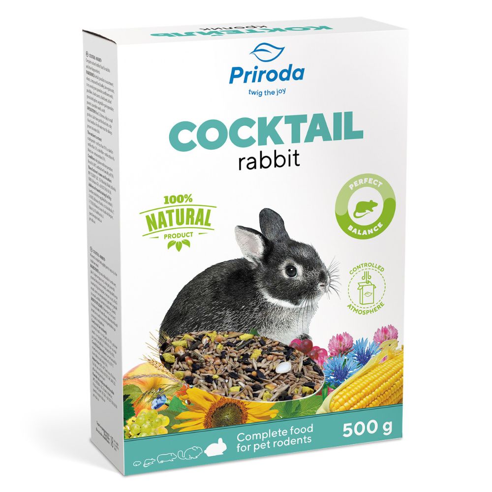 4820157400449 1 Priroda bariba grauzejiem trusiem COCKTAIL Rabbit 500 g