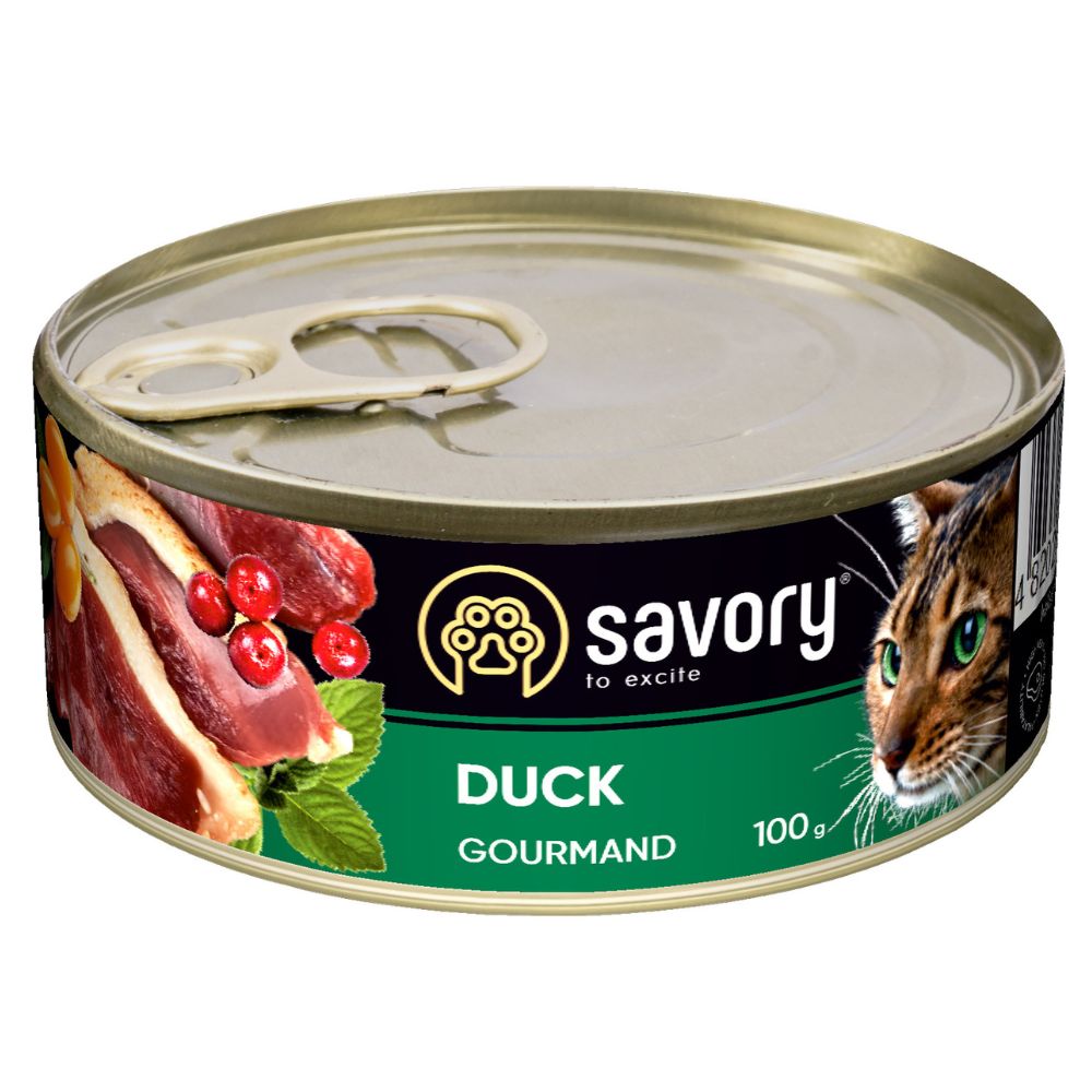 4820232630600 1 Savory Gourmand konservi pieaugusiem kakiem ar Pili 100 g