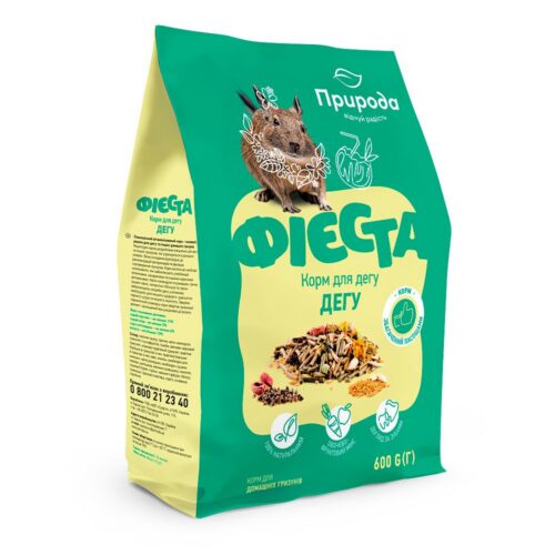 4823082413782 1 Priroda bariba grauzejiem FIESTA Degu 600 g