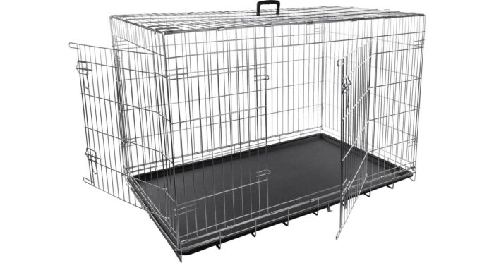 Flamingo metallpuur Keo koerale XXL 76x120x82cm