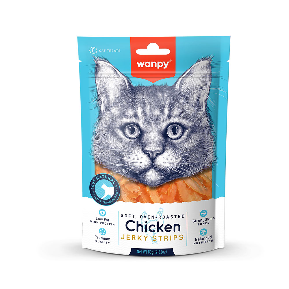 6927749811299 1 Wanpy Cats Chicken Jerky Strips 80 g