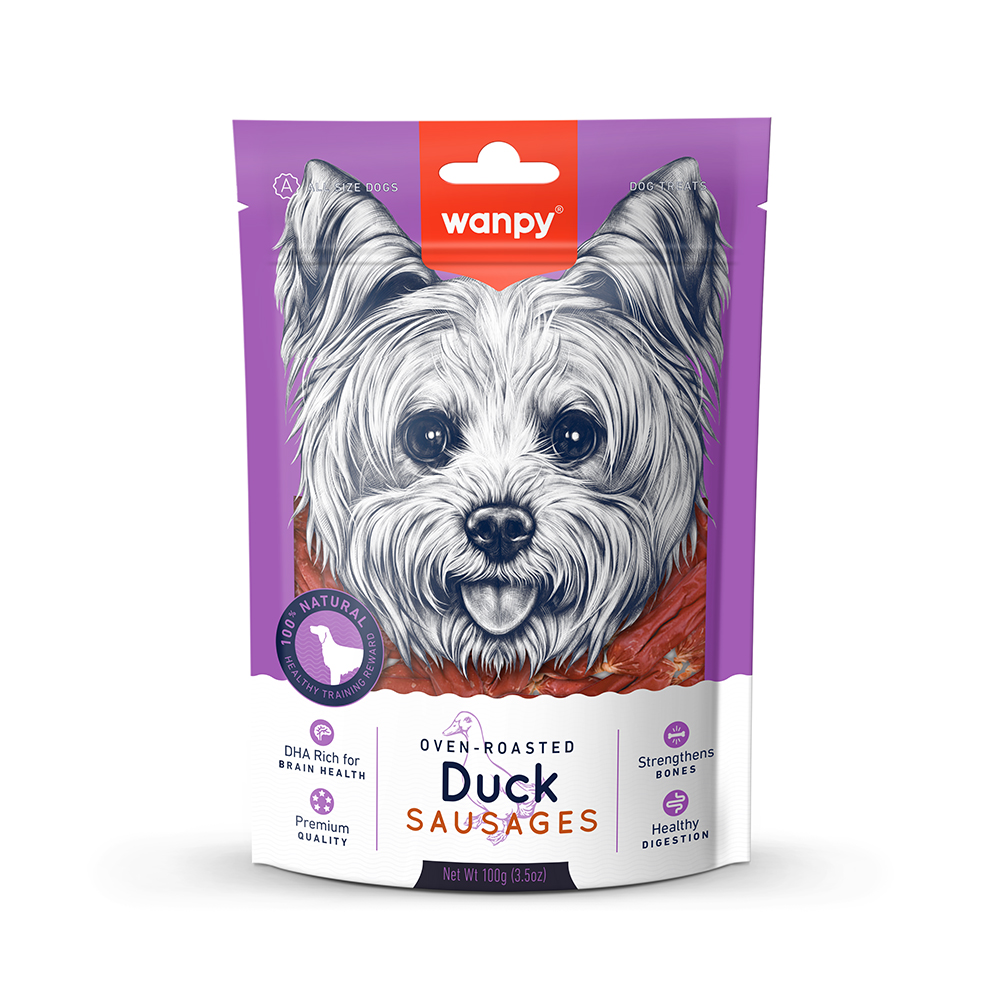 6927749820086 1 Wanpy Dogs Duck Sausages 100 g