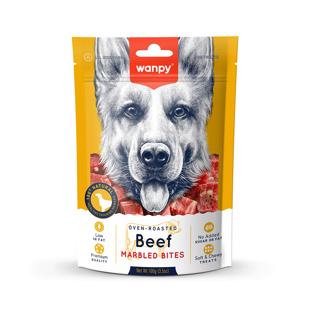 6927749830221 1 Wanpy Dogs Marbled Beef Bites 100 g