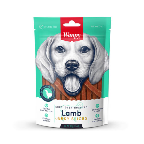 6927749840046 1 Wanpy Dogs Lamb Jerky Slices 100 g