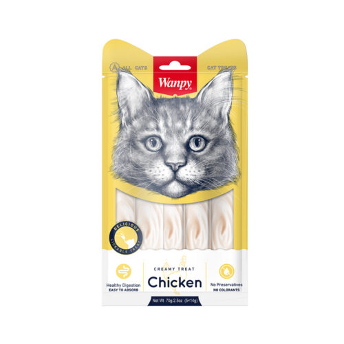 6927749871088 1 Wanpy Cats Creamy Treats Chicken 70 g