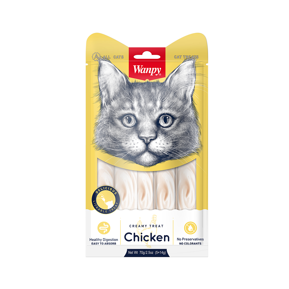 6927749871088 1 Wanpy Cats Creamy Treats Chicken 70 g