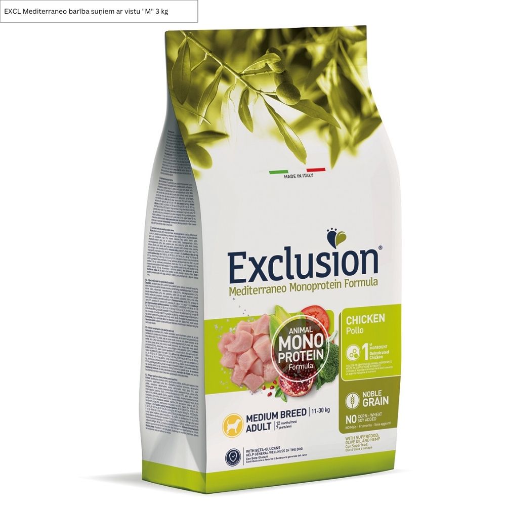 8011259003089 1 EXCL Mediterraneo bariba suniem ar vistu M 3 kg