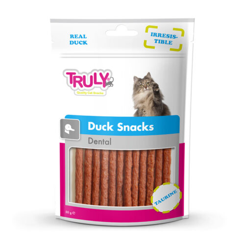 8718692582132 1 Truly Cats Duck Snacks Dental 50 g