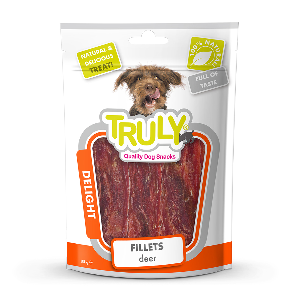 8718692582330 1 Truly Dogs Deer Filets 85 g