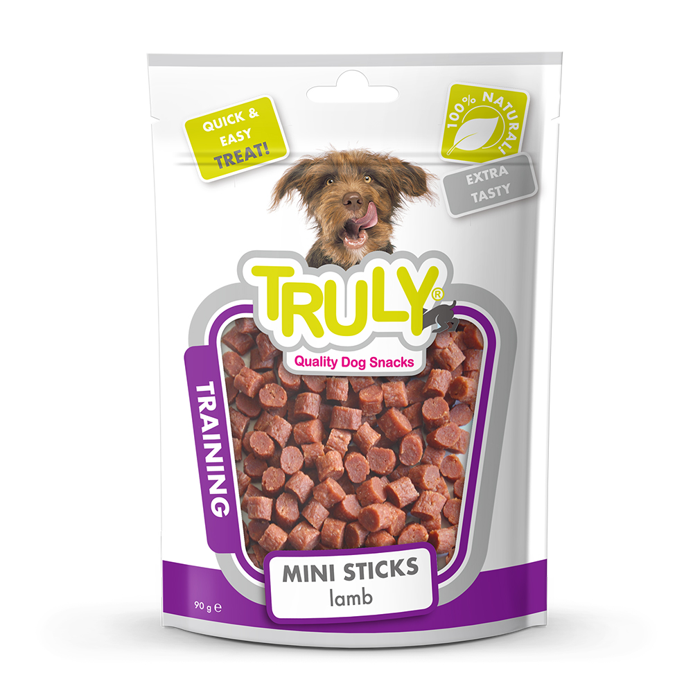 8718692582590 1 Truly Dogs Mini Sticks Lamb 90 g