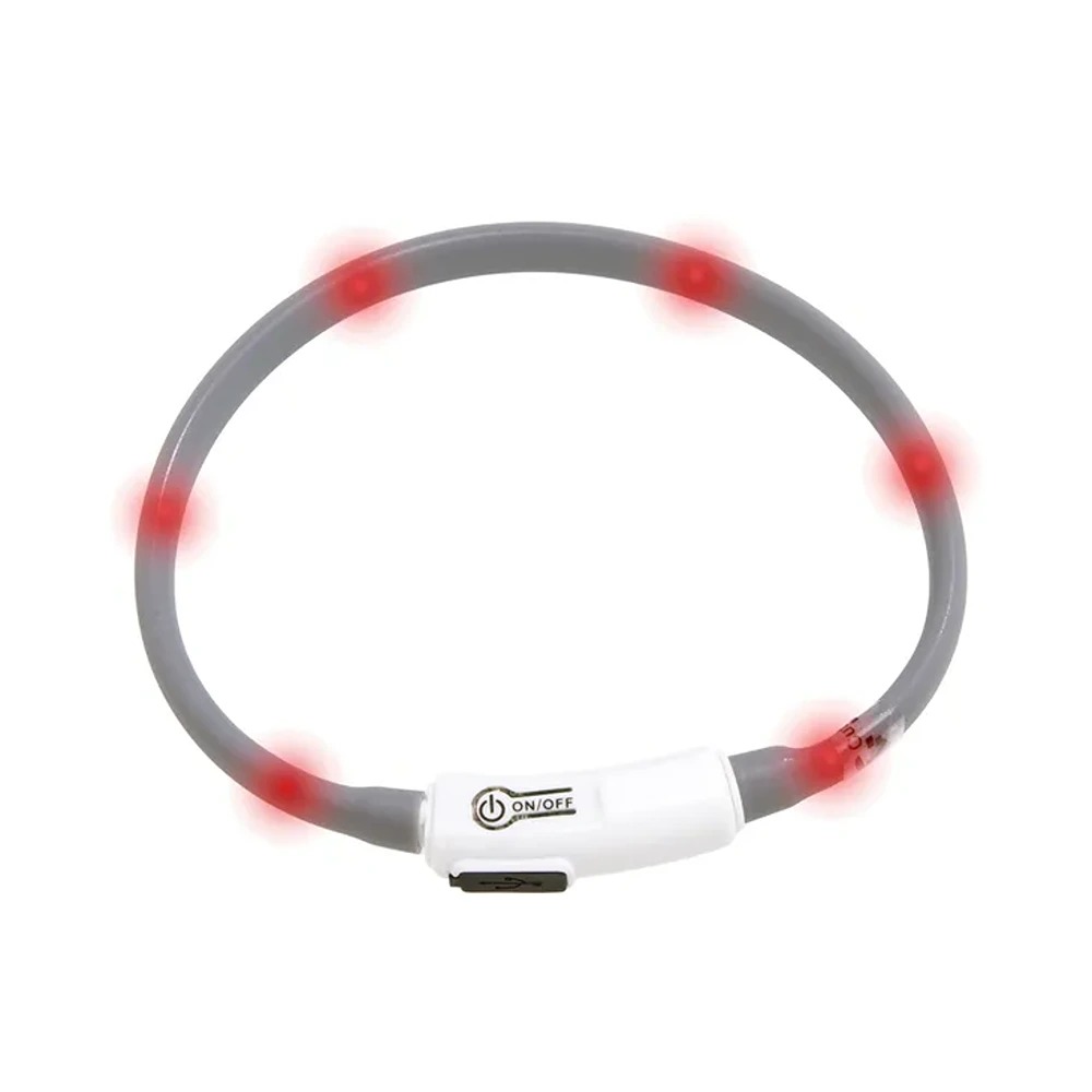 5400585012231 1 FLMG drosibas kakla siksna VISIO LIGHT BASIC UNISIZE maziem suniemkakiem silik.ar LED melna 64967