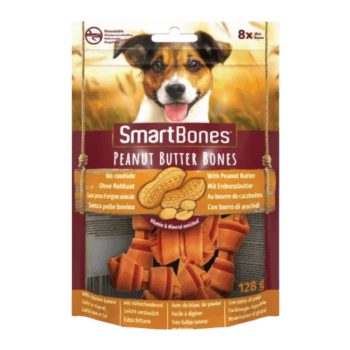 SmartBones Peanut Butter Mini 8 tk, 128g.