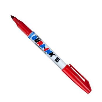 Marker Dura-ink 15 punane veekindel peenike ots