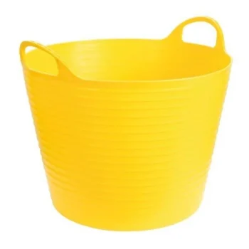 Plastik kauss 28L painduv kollane