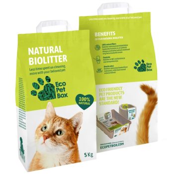 Eco Pet Box Natural Biolitter heina- ja puidugraanul 5kg