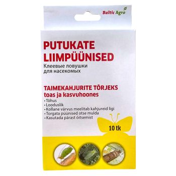 Liimpüünis kollane liblikas 10tk