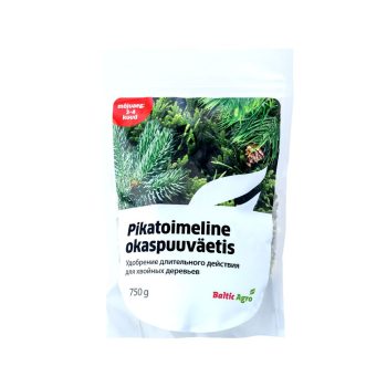Pikatoimeline okaspuuväetis 3-4 kuud 0,75 kg