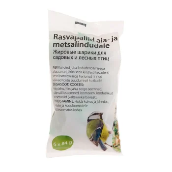 Rasvapallid lindudele 6 x 84 g