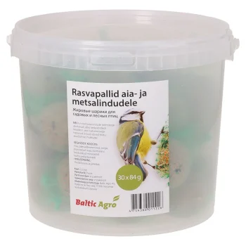 Rasvapallid lindudele 30 x 84 g (võrguga)