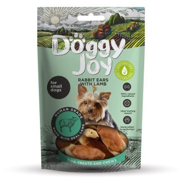 Doggy Joy rabbit ears with lamb närimismaiused koertele 55g
