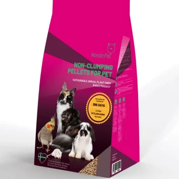 NordicPet taimsest kiust granuleeritud allapanu lemmikloomale 5L