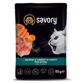 Savory eine kassipoegadele Salmon&Carrot kastmes 85g