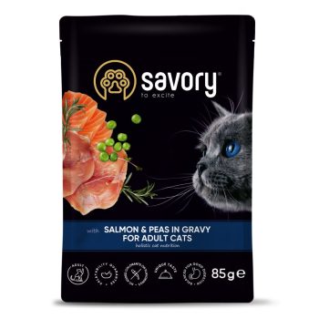 Savory kassieine Salmon&Peas kastmes 85g