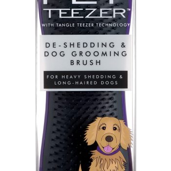 Pet Teezer lilla/hall aluskarva hari koerale L