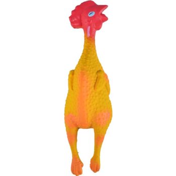 Flamingo koerte lateksist mänguasi kana 14cm