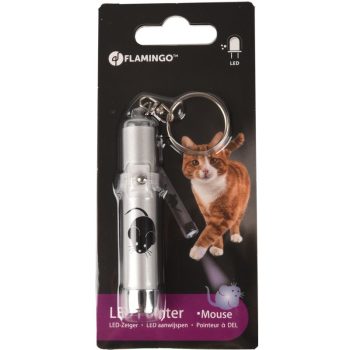 Flamingo kassi mänguasi LED lamp hiire kujutisega 8cm