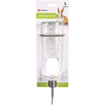 Flamingo klaasist joogipudel närilistele 800ml