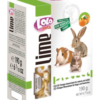 LoLo Pets mineraalkivi närilistele apelsiniga 190g